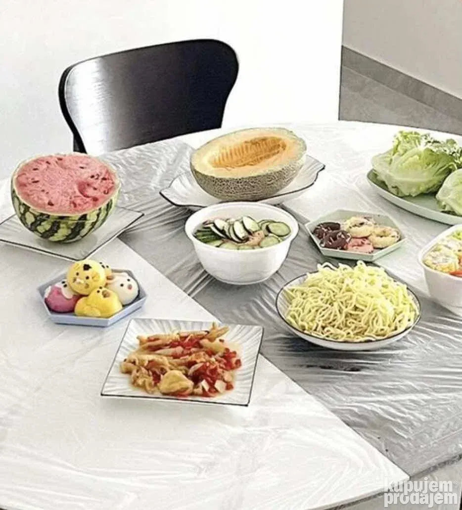 Jednokratni stolnjaci - zaštitne folije za sto 180cm (10kom)