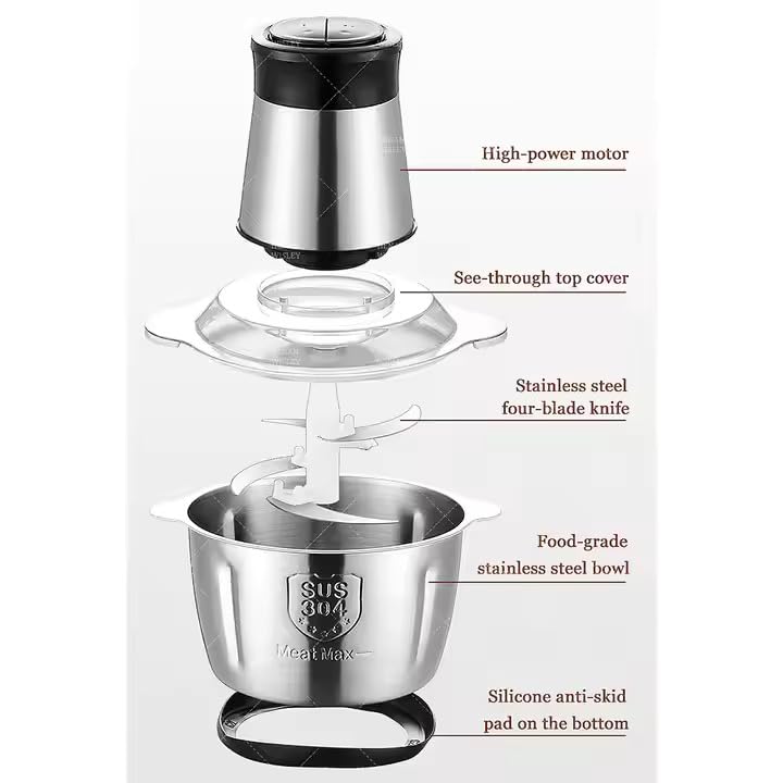 Električni blender za meso i povrće 2L