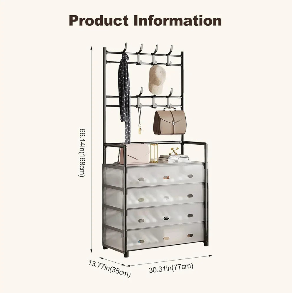 4-spratni ormar za cipele i jakne