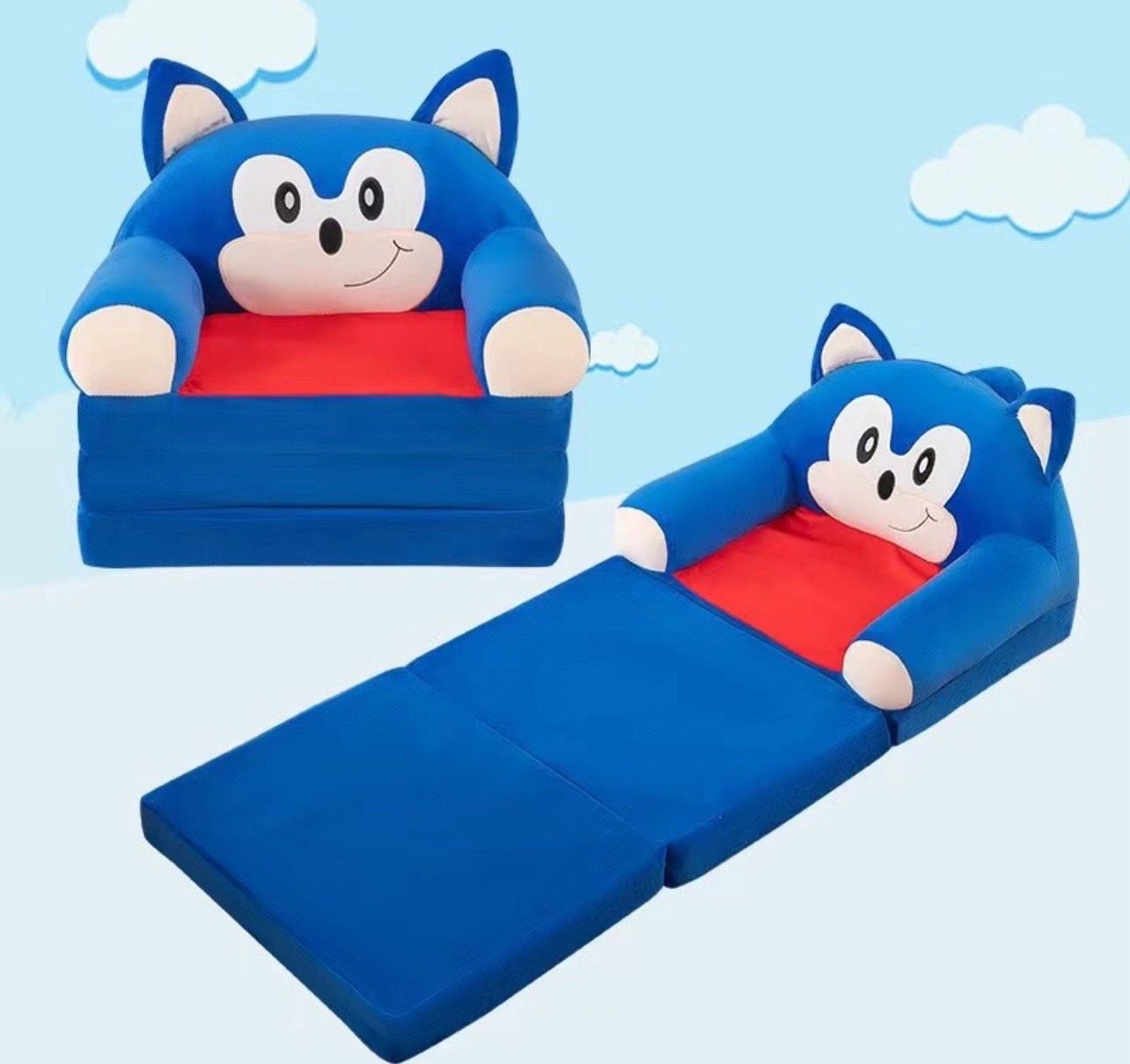 Dečija fotelja na razvlačenje - 3 dela