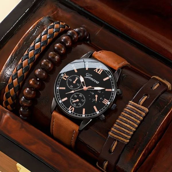 Set muškog sata sa tri narukvice -  WRISTADORN