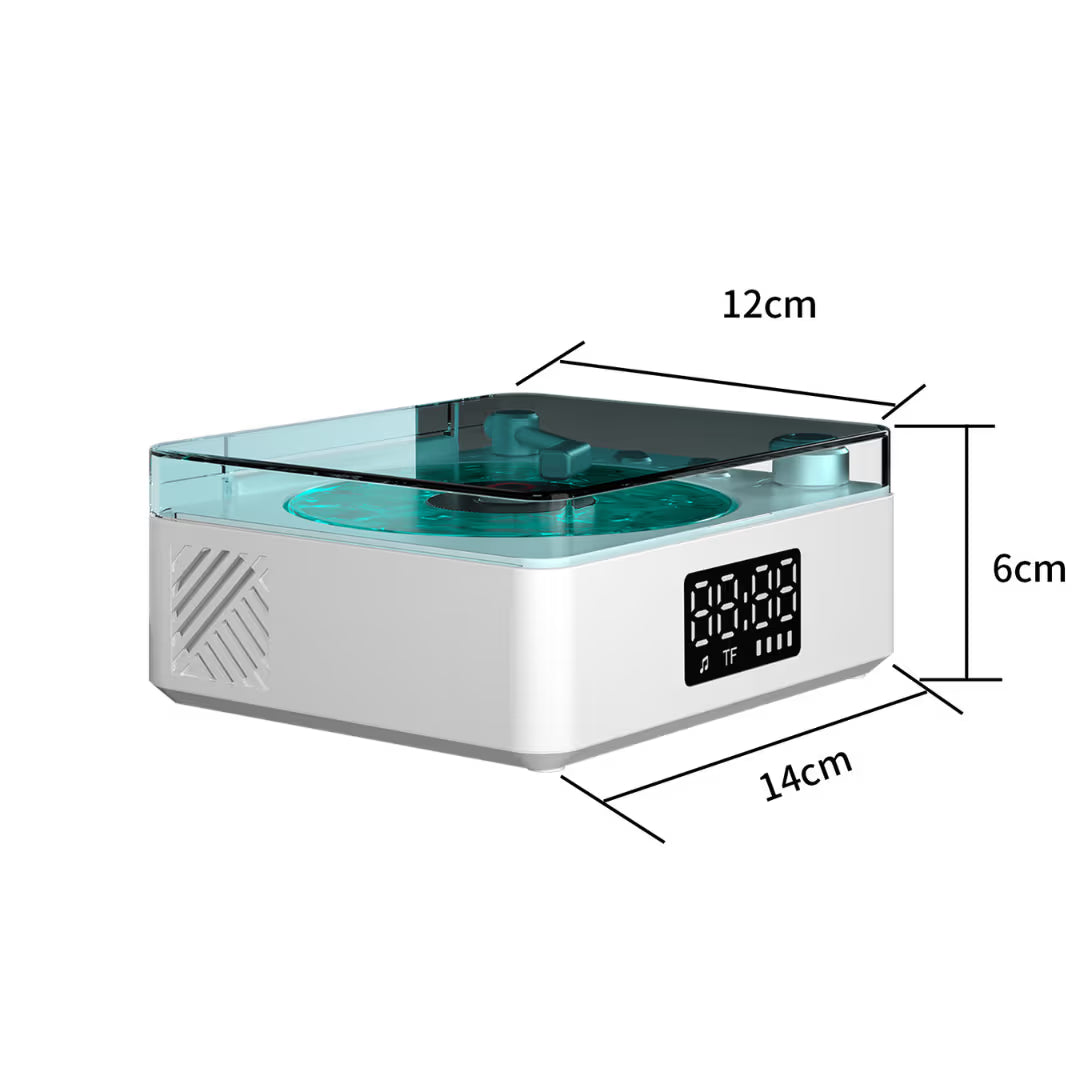 Retro bluetooth zvučnik, beli šum i ambijentalna lampa, 3u1
