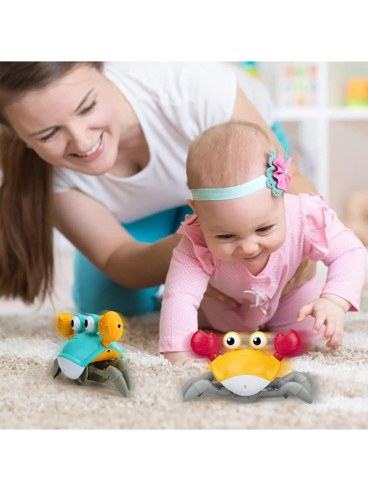 Šetajuća kraba sa muzikom, LED svetlom i senzorom pokreta