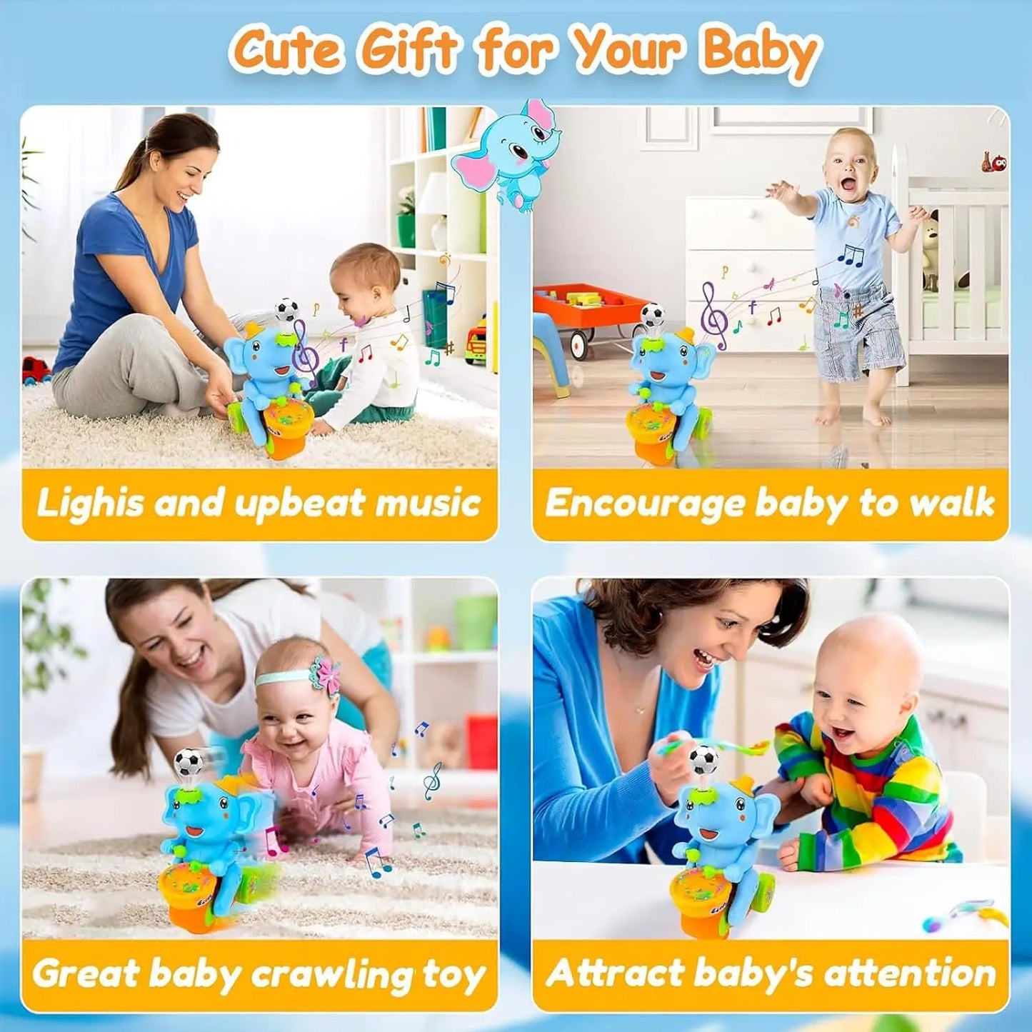 Muzički slon sa levitirajućom lopticom