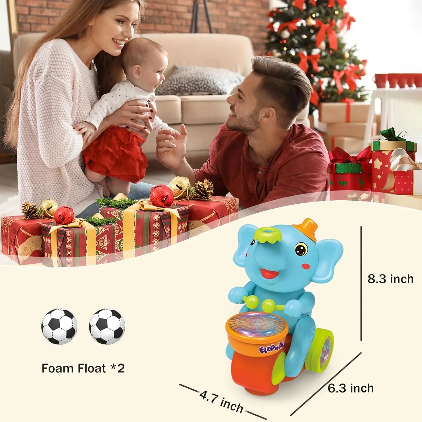 Muzički slon sa levitirajućom lopticom