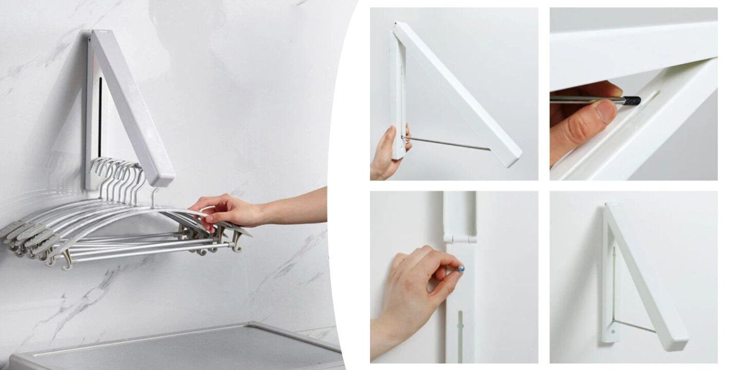 Sklopiva vešalica za odeću na zid