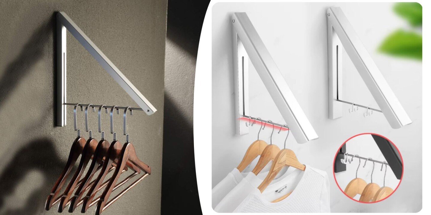 Sklopiva vešalica za odeću na zid