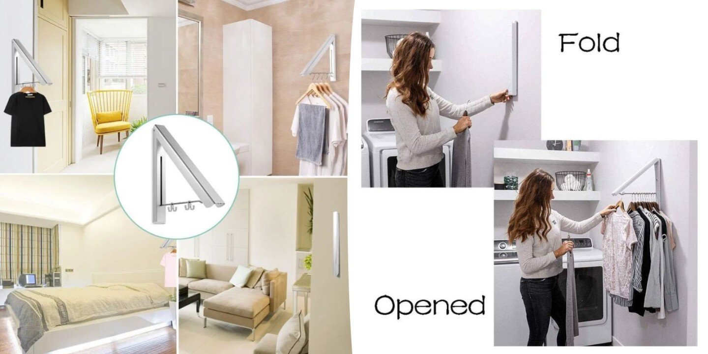 Sklopiva vešalica za odeću na zid